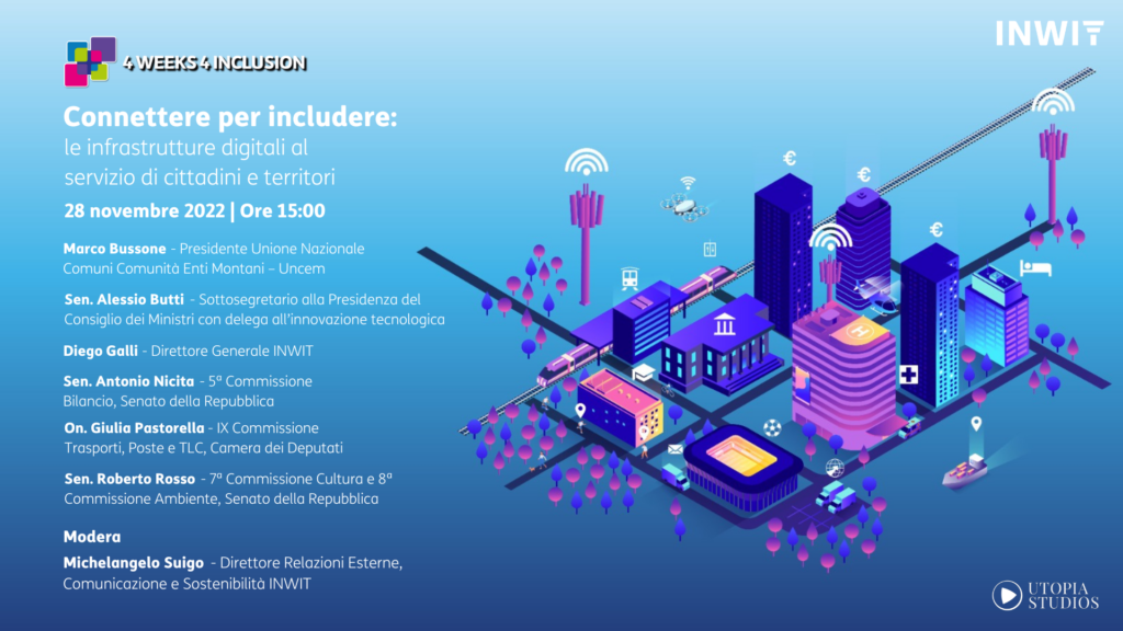 INWIT – 4W4I: Connettere per includere le infrastrutture digitali al servizio di cittadini e territori