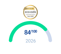 ESG EcoVadis - Score 84 on 100