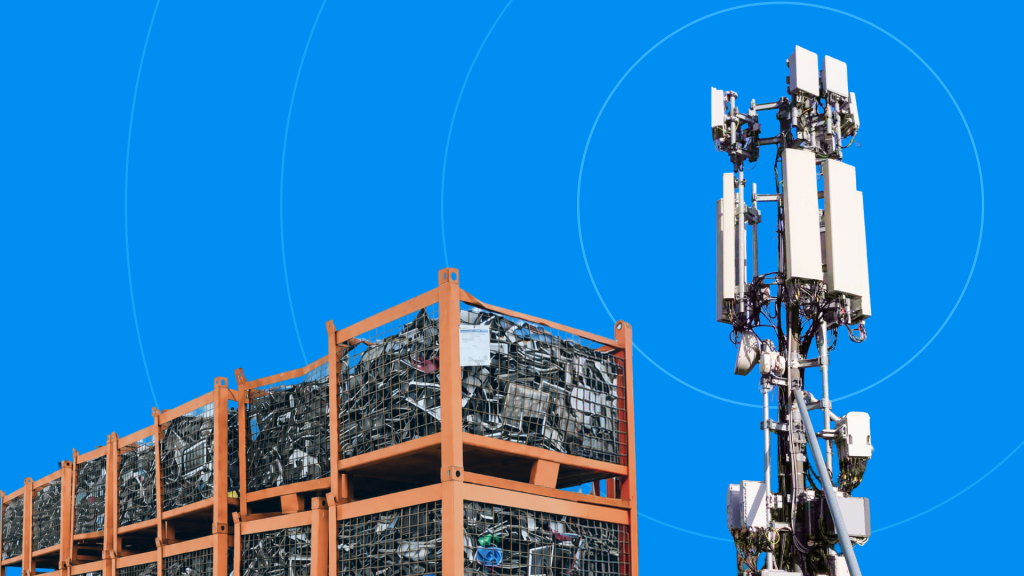 Torre 5G recupero materiali dismessi