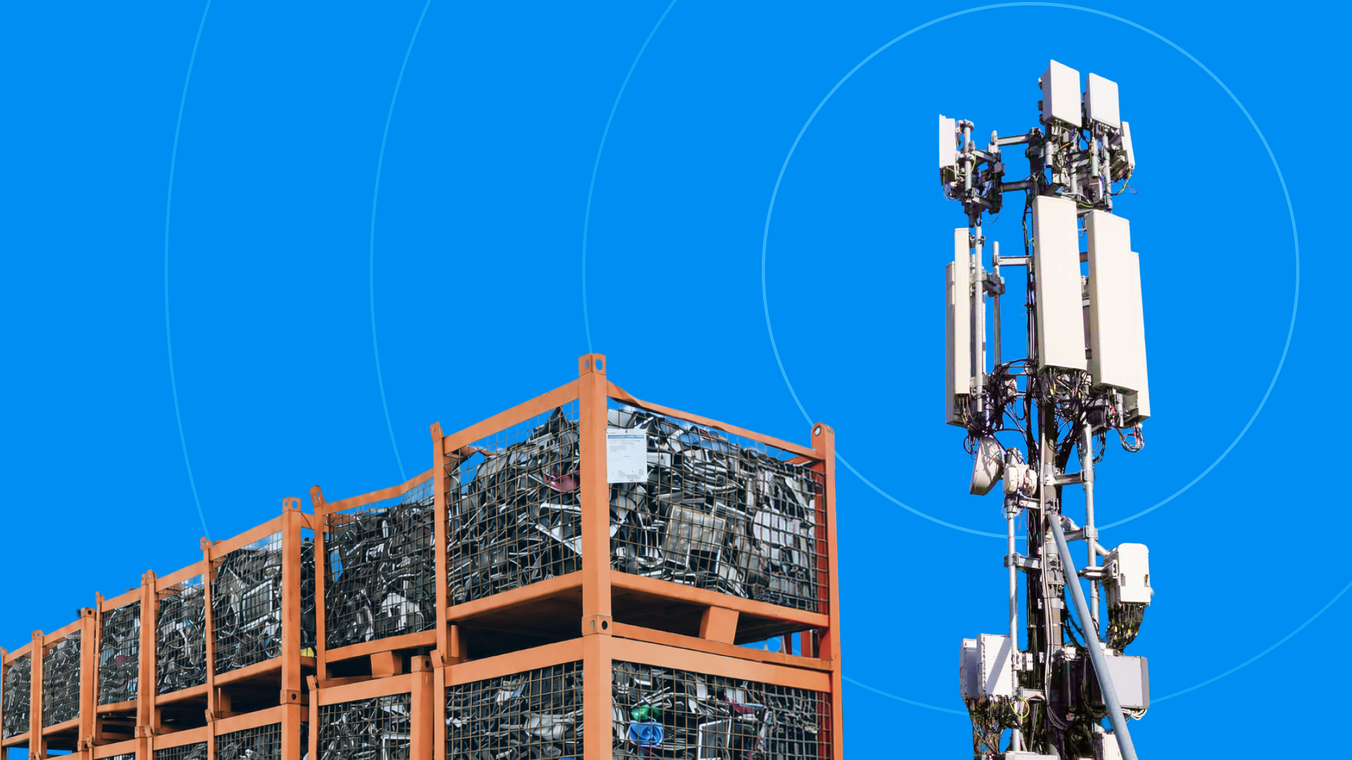 Torre 5G recupero materiali dismessi